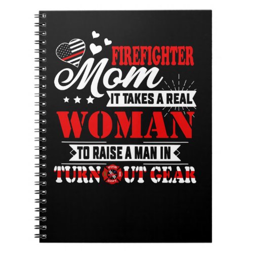 Firefighter Womens Firefighter Mom Shirt Womens Mo Notebook