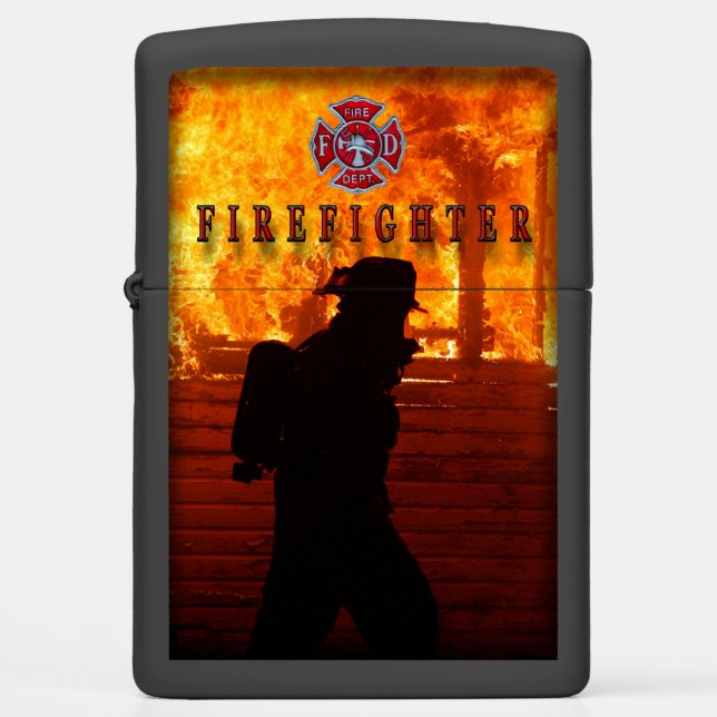 Firefighter Zippo Lighter (Front)