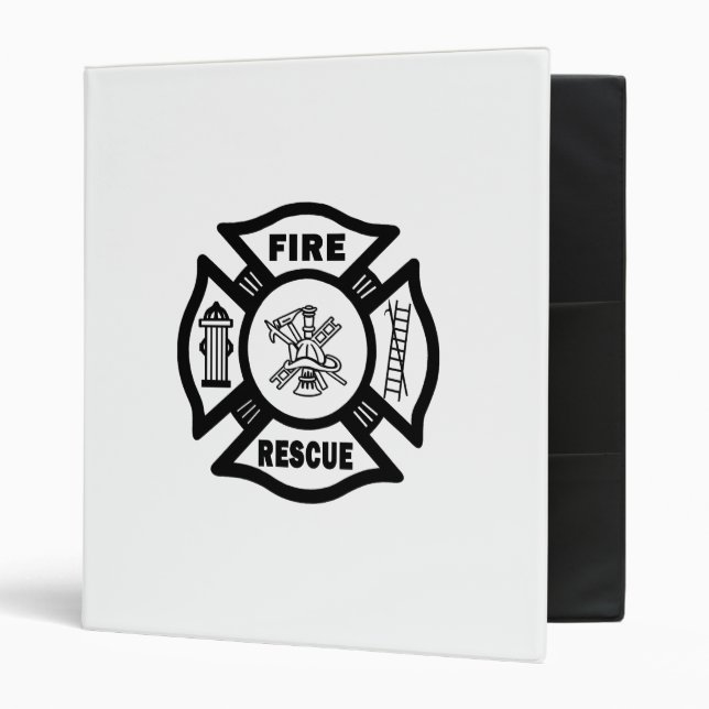 Firefighters 3 Ring Binder (Front/Inside)