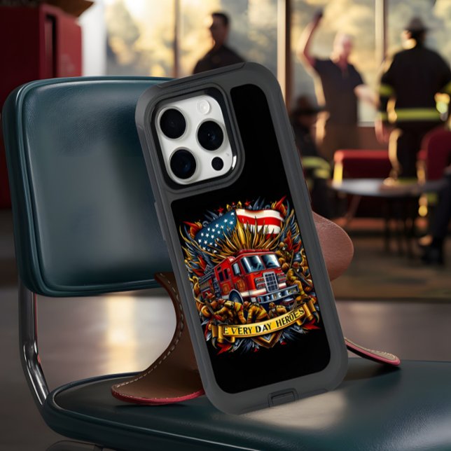 Firefighters & American Flag iPhone 15 Pro Case (Creator Uploaded)