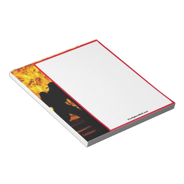Firefighters Attack notepad (Angled)