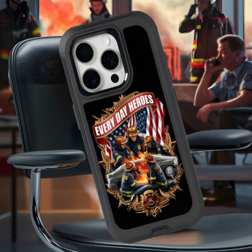 Firefighters Battling Blaze iPhone 15 Pro Case