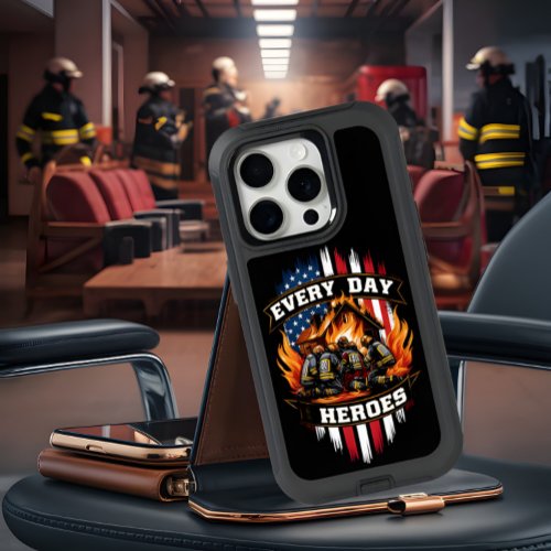 Firefighters Battling Blaze iPhone 15 Pro Case