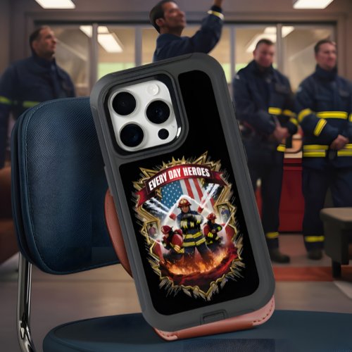 Firefighters Battling Blaze iPhone 15 Pro Case