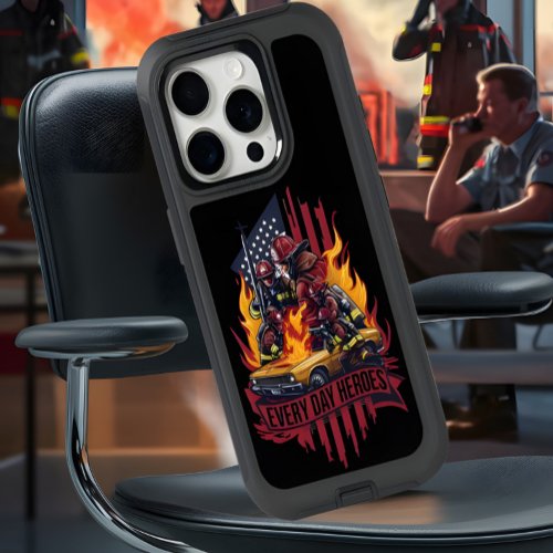 Firefighters Battling Blaze iPhone 15 Pro Case