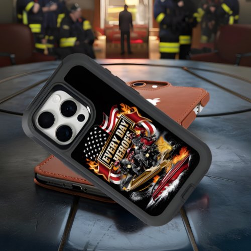 Firefighters Battling Boat Blaze iPhone 15 Pro Case