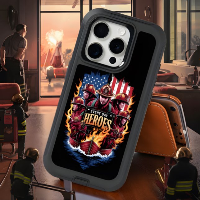 Firefighters Battling Flames iPhone 15 Pro Case (Creator Uploaded)