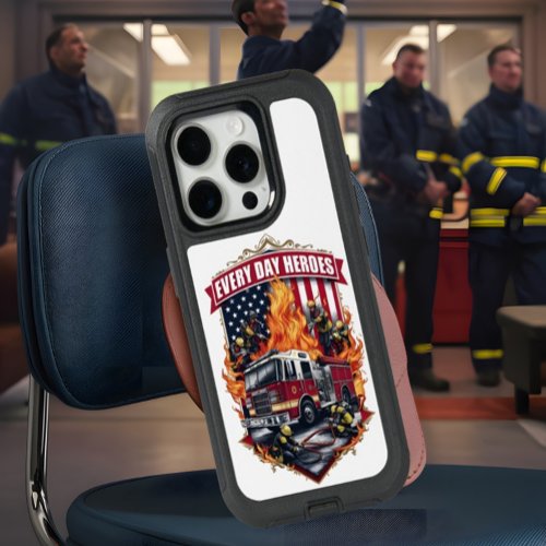 Firefighters Battling Flames iPhone 15 Pro Case