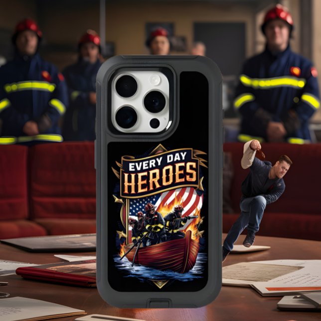 Firefighters Brave the Flames iPhone 15 Pro Case (Creator Uploaded)