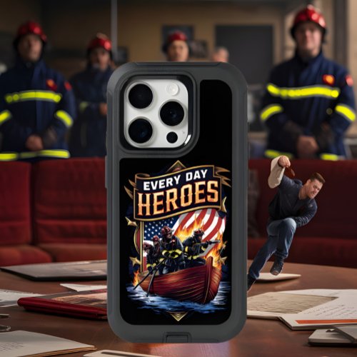 Firefighters Brave the Flames iPhone 15 Pro Case