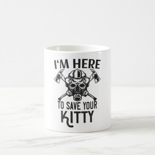Firefighters Cats Rescuers Coffee Mug