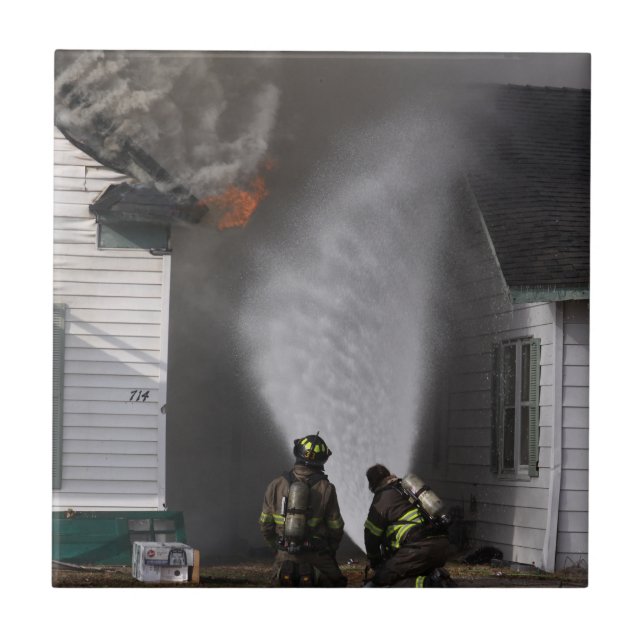 Firefighters Ceramic Tile (Front)