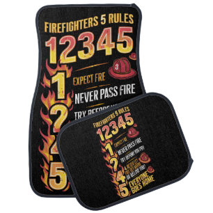 Firefighters Code: Rules of Bravery Car Floor Mat