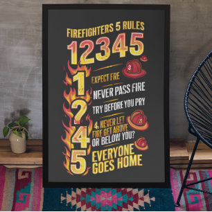 Firefighters Code: Rules of Bravery Photo Print