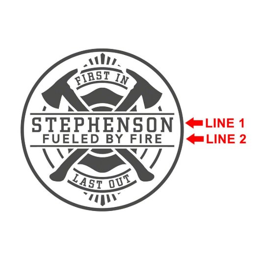 Firefighters' Engraved Draper Whiskey Decanter (Design)