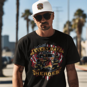 Firefighters Fighting Blaze T-Shirt