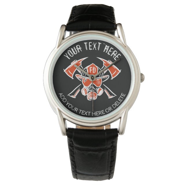 Firefighters. Fire Department. Gift Idea. Template Watch (Front)