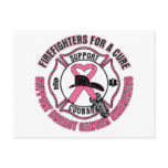 Firefighters For A Cure Breast Cancer Postcard