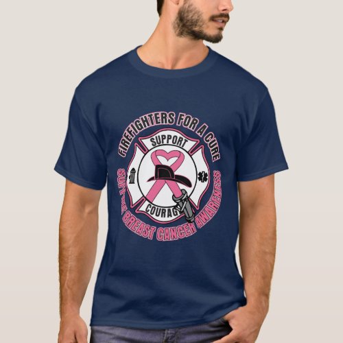 Firefighters For A Cure Breast Cancer T_Shirt