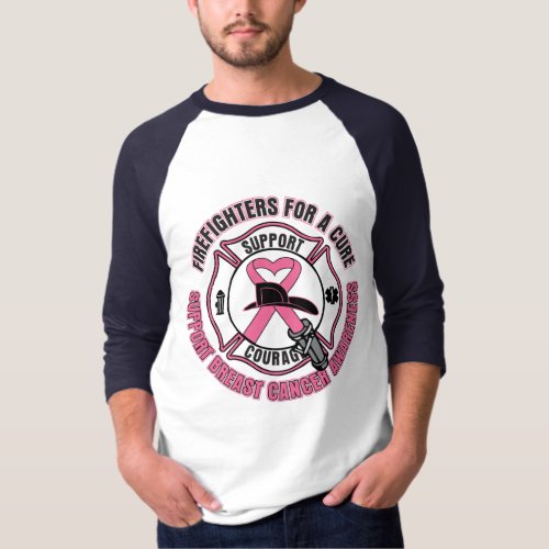 Firefighters For A Cure Breast Cancer T_Shirt