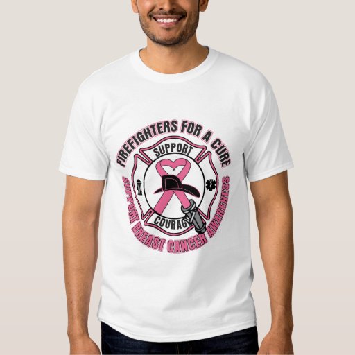 Firefighters For A Cure Breast Cancer T-Shirt | Zazzle