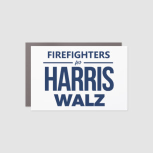 Firefighters for Harris Walz Car Magnet