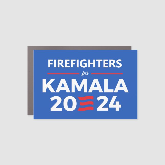 Firefighters for Kamala Harris Car Magnet (Front)
