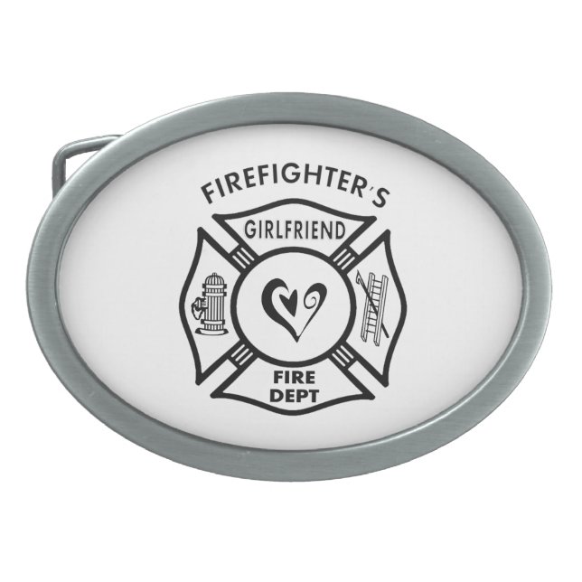 Firefighters Girlfriend Belt Buckle (Front)
