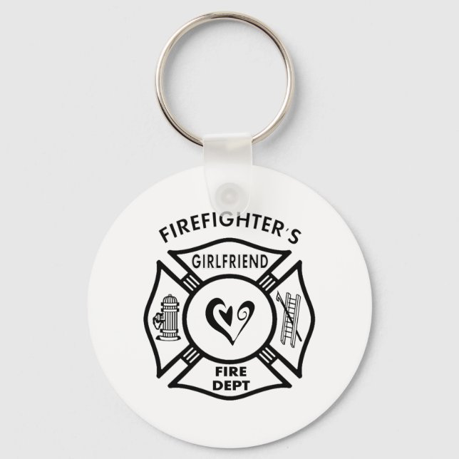 Firefighter's Girlfriend Keychain (Front)