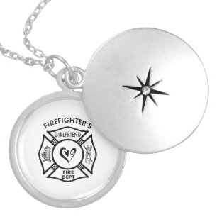 Firefighter's Girlfriend Locket Necklace