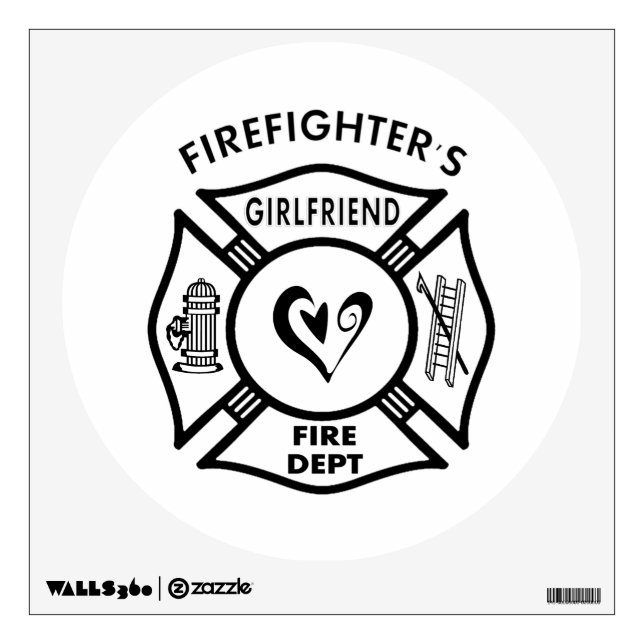 Firefighters Girlfriends Wall Sticker (Front)