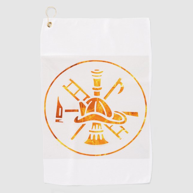 Firefighters golf towel  (Front)