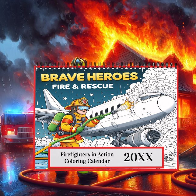 Firefighters in Action Coloring 2025/2026 Calendar (Creator Uploaded)