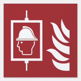 Firefighters Lift Safety Sign