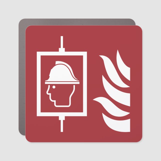 Firefighters Lift Safety Sign (Front)