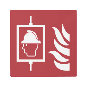 Firefighters Lift Safety Sign