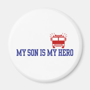 Firefighter's Mom Dad Magnet