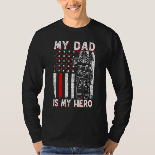 Firefighters My Daddy Is My Hero Firefighter Rescu T-Shirt