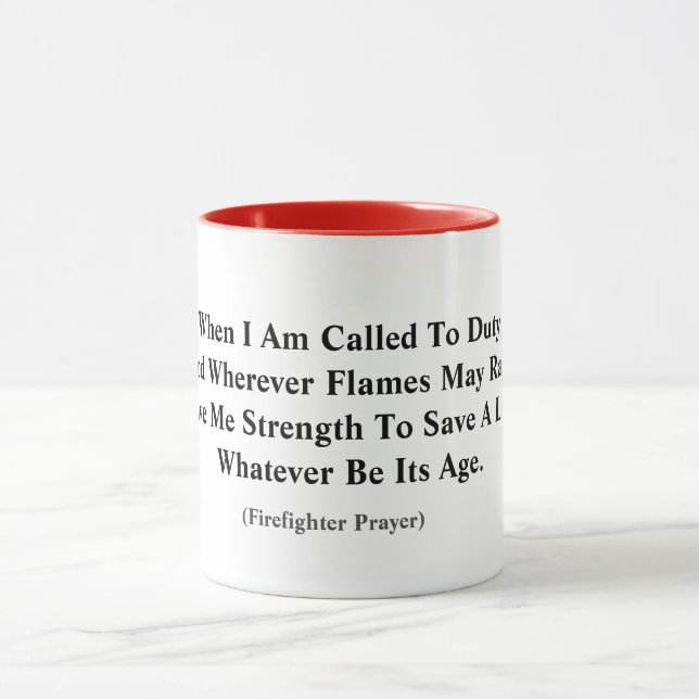 Firefighters Prayer Mug (Center)