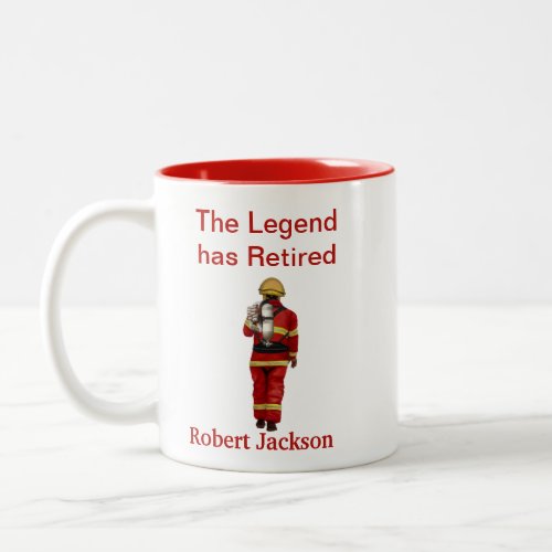 Firefighters Red Gear Retirement Year Mug