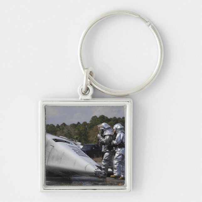 Firefighters respond to the scene keychain (Front)