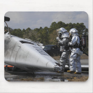 Firefighters respond to the scene mouse pad