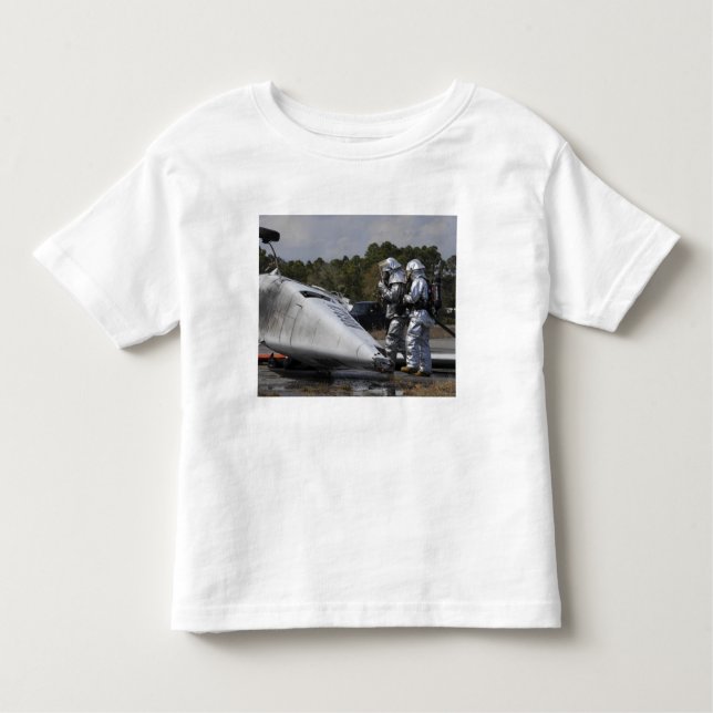 Firefighters respond to the scene toddler t-shirt (Front)