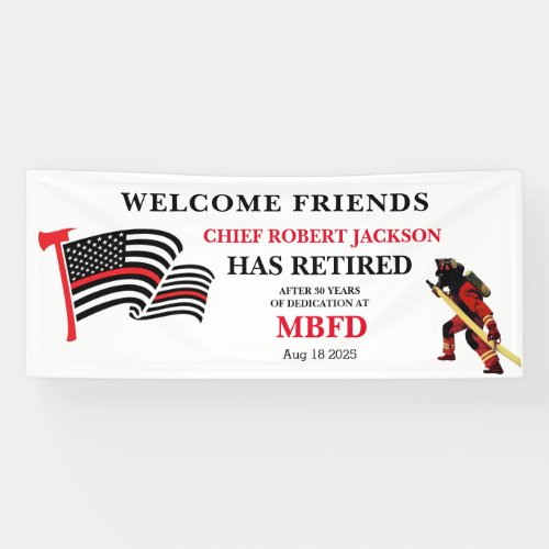 Firefighters Retirement  Banner