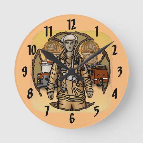 Firefighters So Ready custom name clock