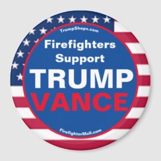 Firefighters Support TRUMP VANCE Refrigerator