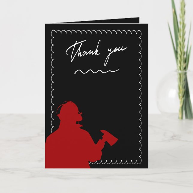 Firefighters Thank You Card (Front)