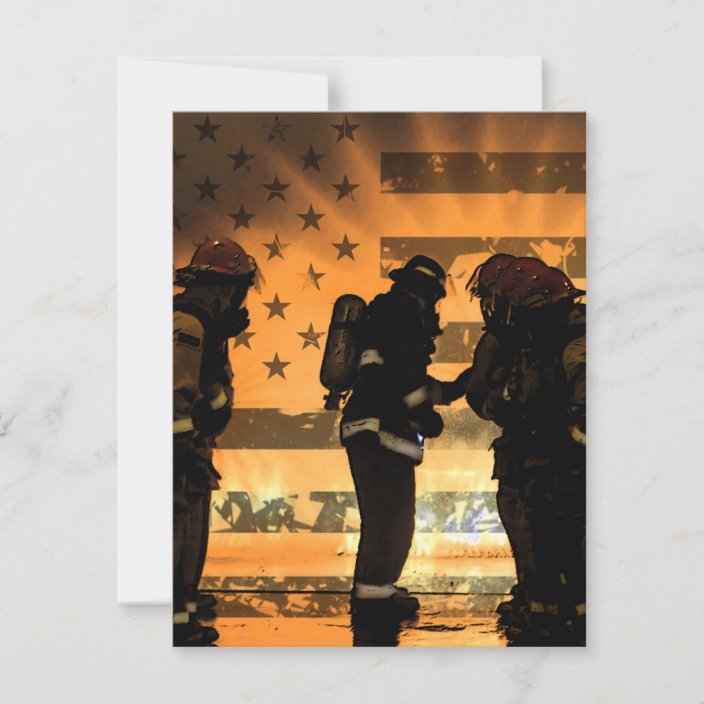 Firefighters Thank You Card | Zazzle.com