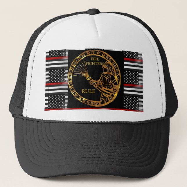 FIREFIGHTERS  TRUCKER HAT (Front)