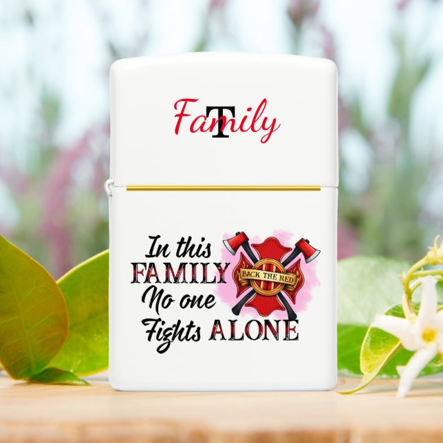 Firefighters unite in spirit zippo lighter (On Table)